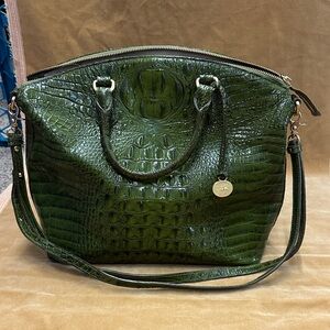Brahmin Crocodile-Embossed Shoulder Bag